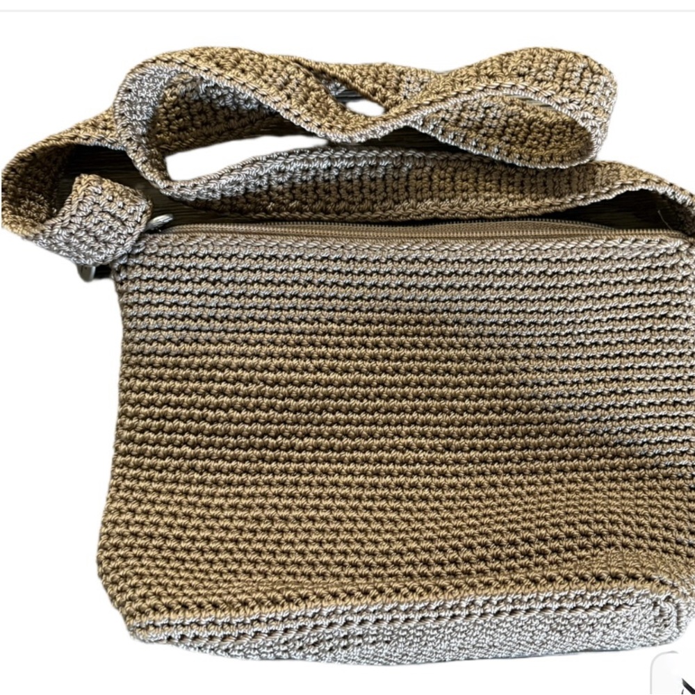 The Sak Brown Crochet Shoulder Bag - Picture 3 of 4